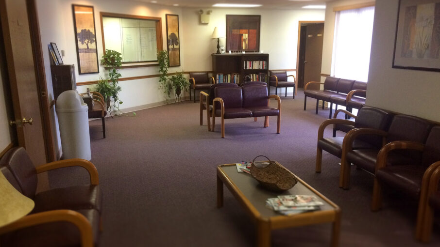 office waiting room with furniture