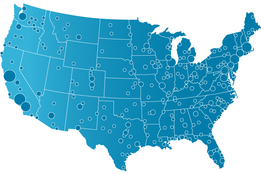 Map of the United States