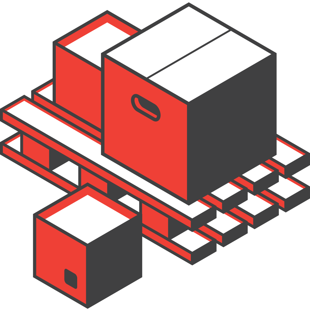 Logistics Management - warehouse space icon
